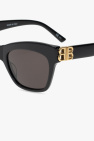 Balenciaga Bershka round sunglasses in black